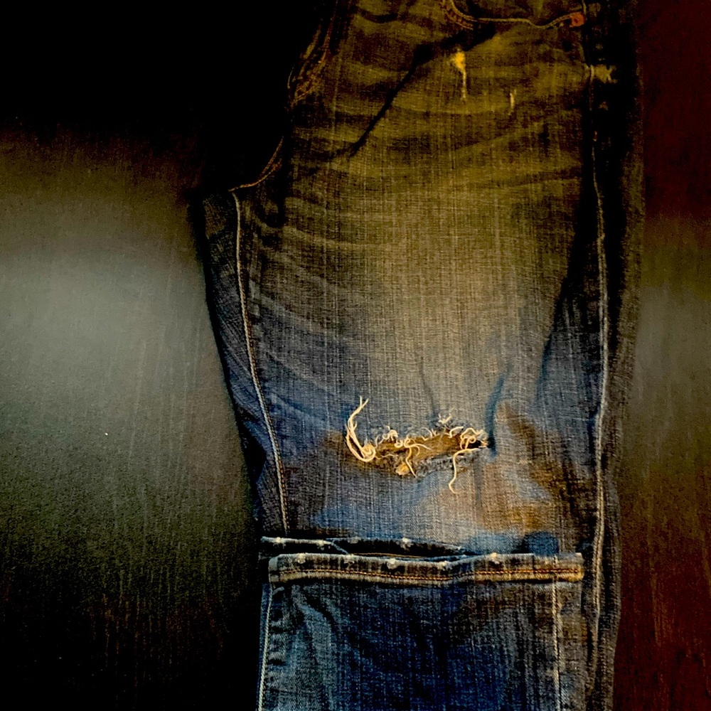 J crew distressed boyfriend jean
